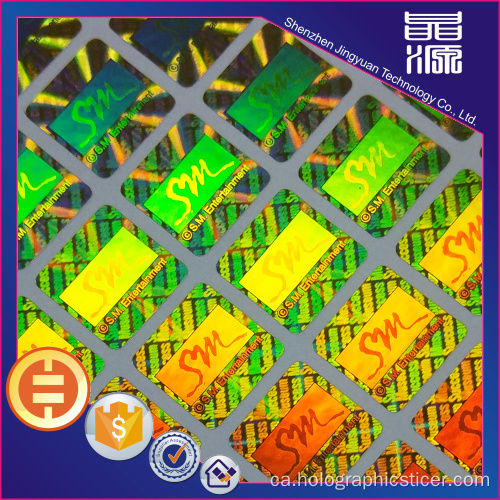 Etiqueta adhesiva d&#39;etiqueta holograma làser 3D